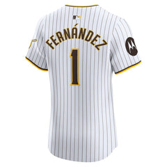 Tony Fernández San Diego Padres Nike Home Elite Sponsor Patch Player Jersey Sale
