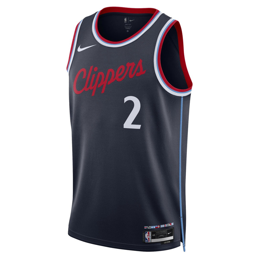 Nike Kawhi Leonard LA Clippers Unisex 2024/25 Swingman Jersey Navy Icon Edition