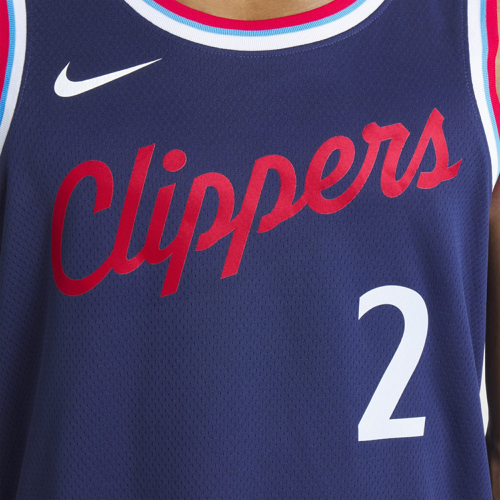 Nike Kawhi Leonard LA Clippers Unisex 2024/25 Swingman Jersey Navy Icon Edition