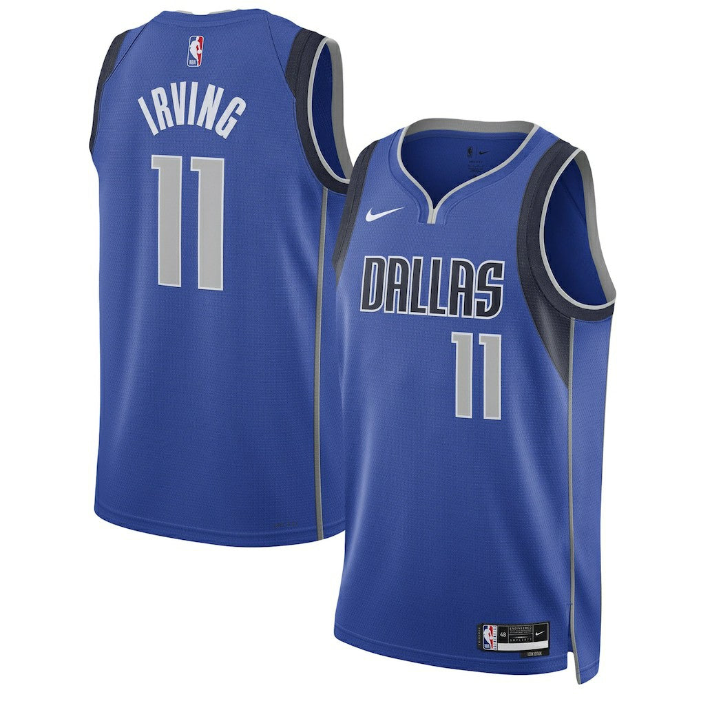 Nike Kyrie Irving Dallas Mavericks Unisex Swingman Jersey Icon Editi- Blue
