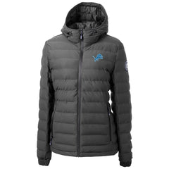 Detroit Lions Cutter & Buck Women's Mission Ridge Repreve Eco Insulated Full-Zip Puffer Jacket - Gray - NFL
