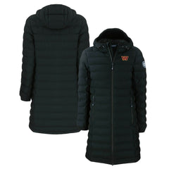 Washington Commanders Cutter & Buck Women's Mission Ridge Repreve Eco Insulated Long Full-Zip Puffer Jacket - Black - NFL