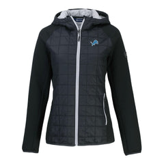 Detroit Lions Cutter & Buck Women's Rainier Primaloft Eco Full-Zip Hybrid Jacket - Black - NFL