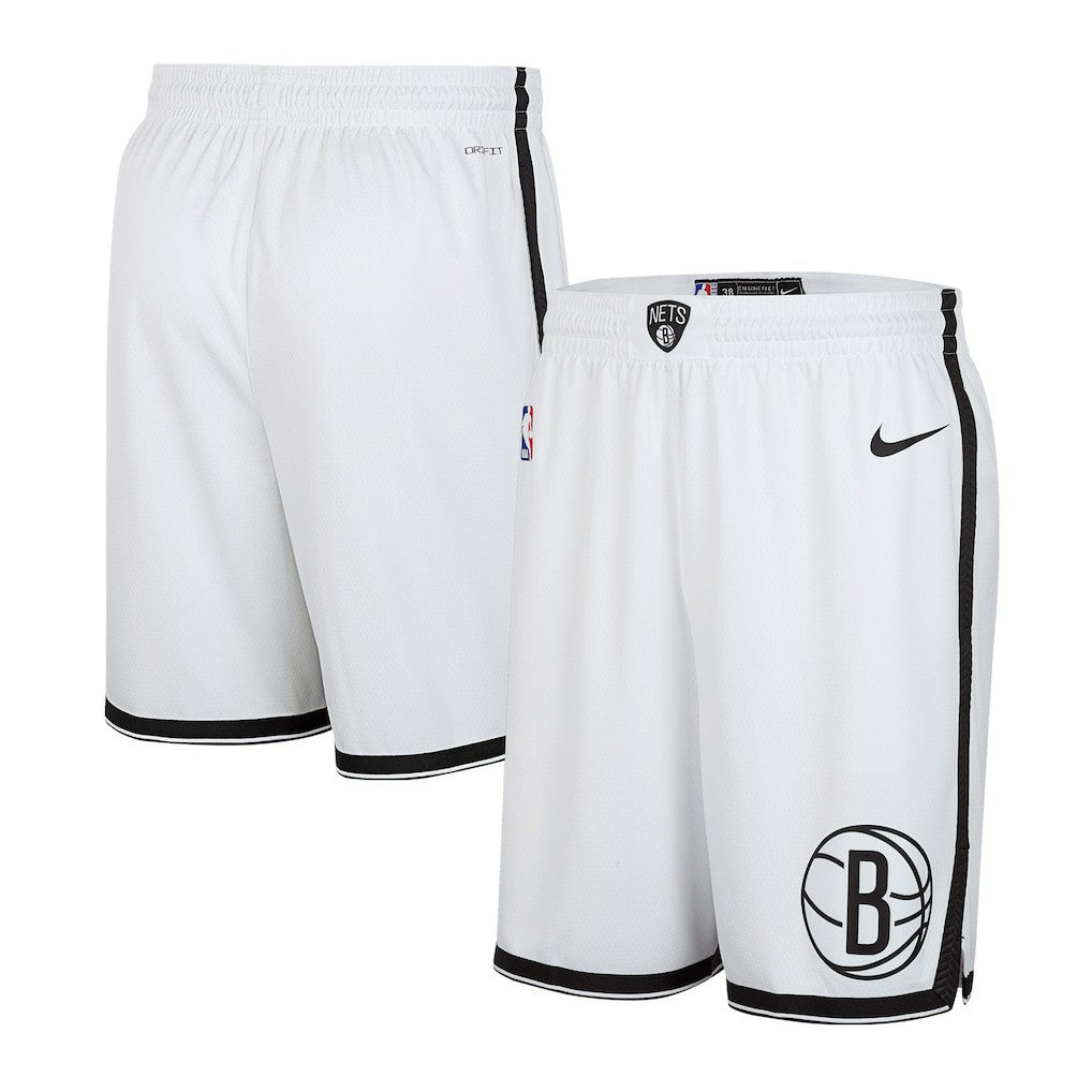 Nike Brooklyn Nets 2024/25 Association Edition Swingman Shorts White