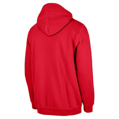 San Francisco 49ers New Era 3rd Down Plaid Pullover Hoodie - Scarlet - NFL