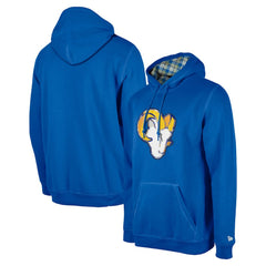 Los Angeles Rams New Era 3rd Down Plaid Pullover Hoodie - Royal - NFL