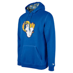 Los Angeles Rams New Era 3rd Down Plaid Pullover Hoodie - Royal - NFL