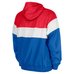 New York Giants New Era 3rd Down Raglan Quarter-Zip Windbreaker Jacket - Royal - NFL