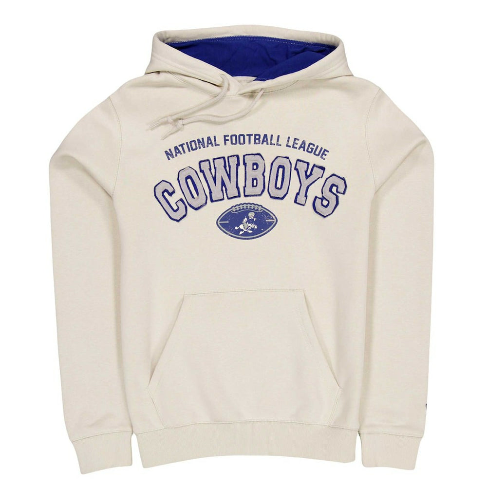 Dallas Cowboys New Era Historic 3rd Down Pullover Hoodie - Cream - NFL