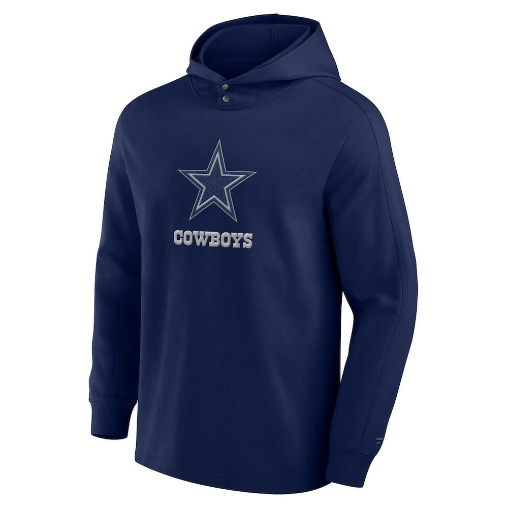 Dallas Cowboys Elements Blaze Tri-Blend Long Sleeve Hoodie T-Shirt - Navy - Fanatics