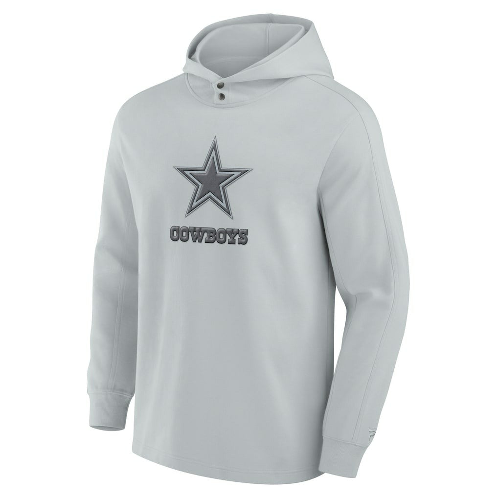 Dallas Cowboys Elements Blaze Tri-Blend Long Sleeve Hoodie T-Shirt - Gray - Fanatics