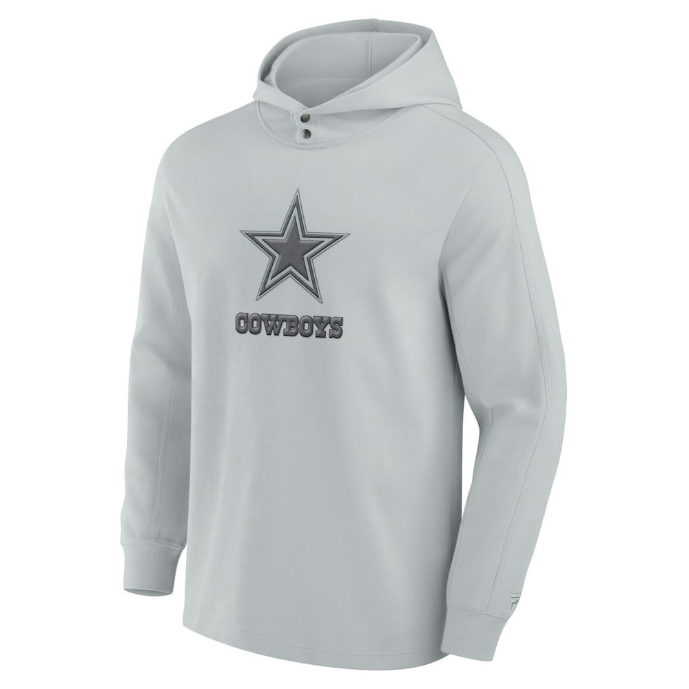 Dallas Cowboys Elements Blaze Tri-Blend Long Sleeve Hoodie T-Shirt - Gray - Fanatics