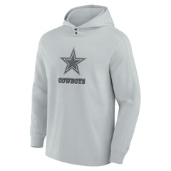 Dallas Cowboys Elements Blaze Tri-Blend Long Sleeve Hoodie T-Shirt - Gray - Fanatics