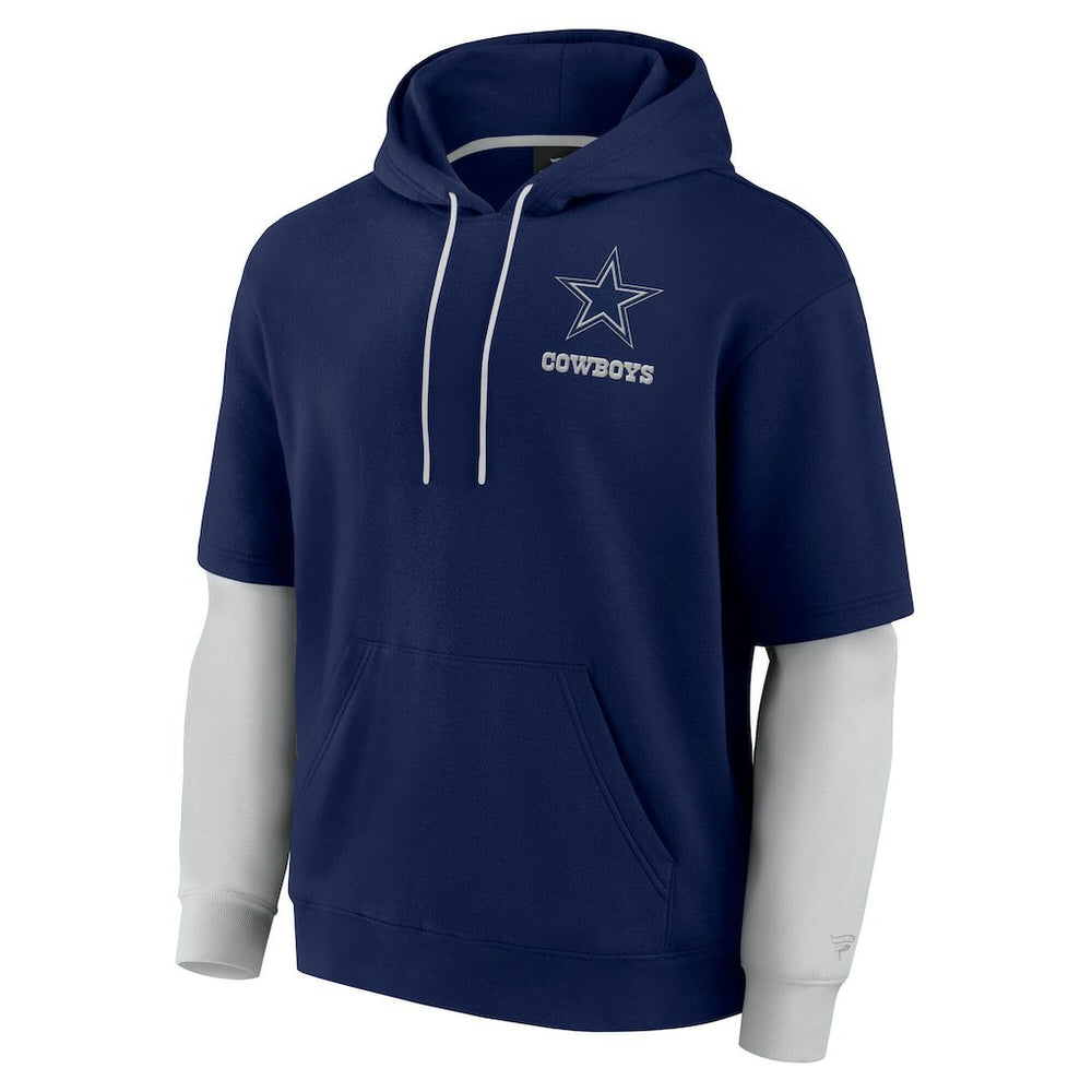 Dallas Cowboys Unisex Sleek Elements Pullover Hoodie - Navy - Fanatics