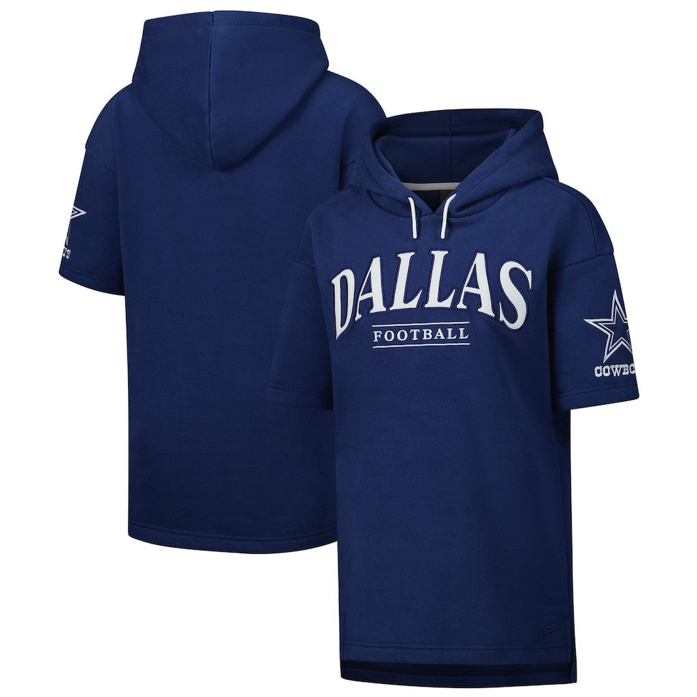 Dallas Cowboys Unisex Elements Ready Short Sleeve Pullover Hoodie - Navy - Fanatics