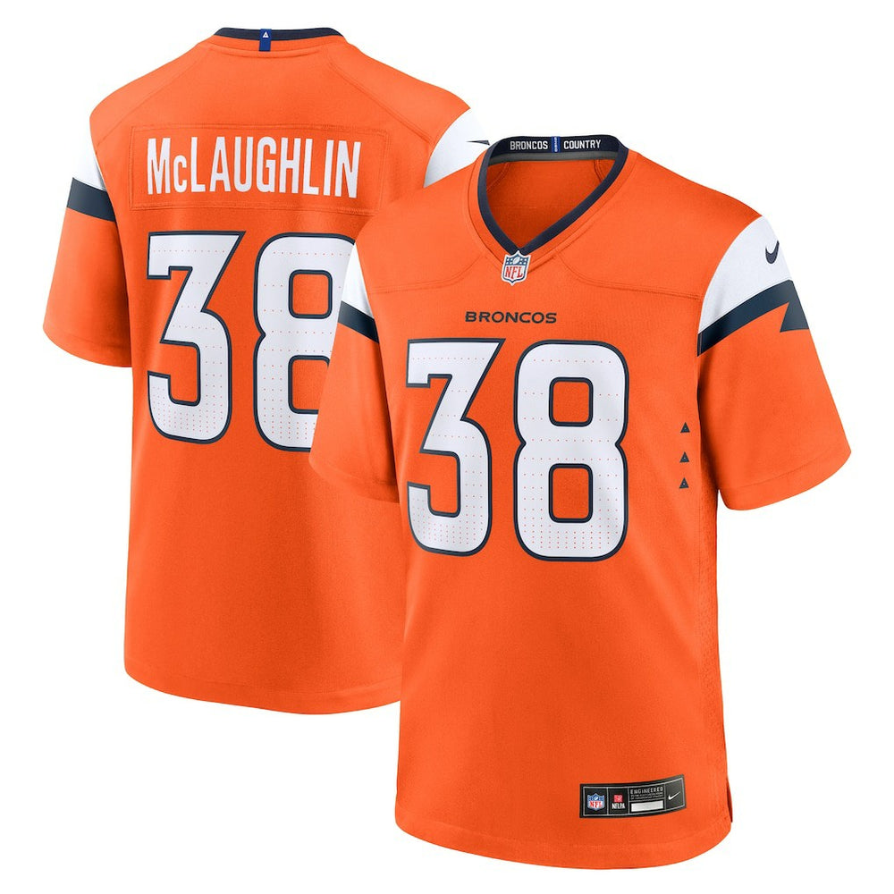 Jaleel McLaughlin Denver Broncos Team Game Jersey - Orange - Nike