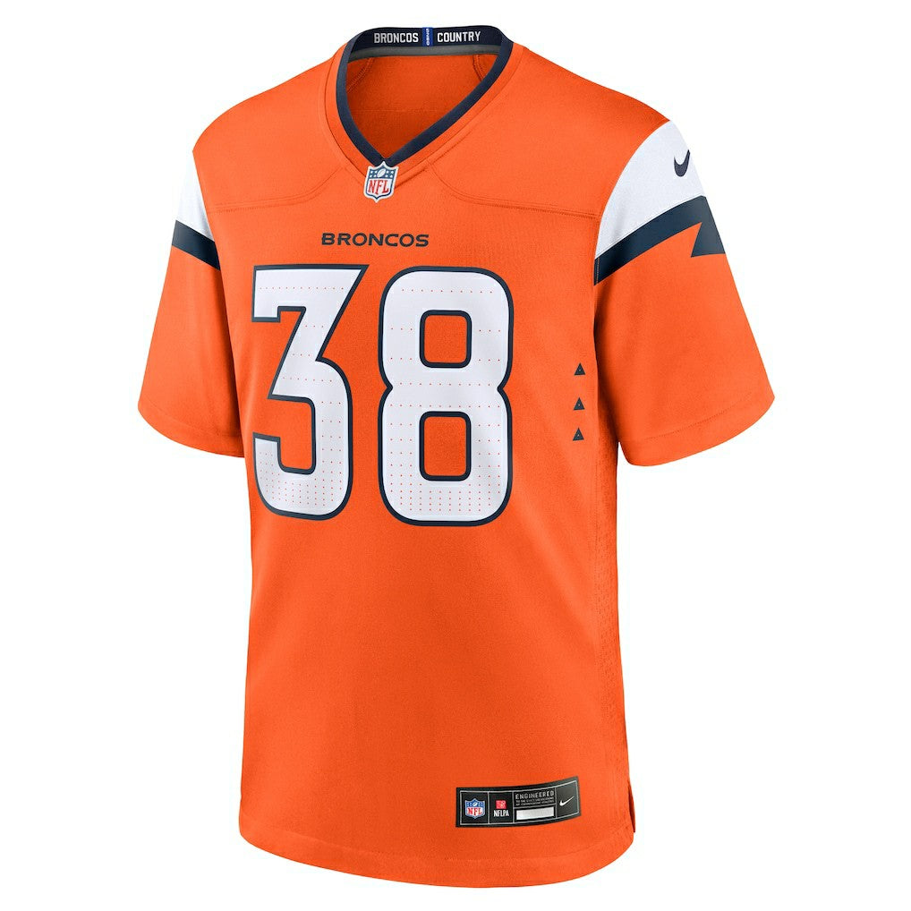 Jaleel McLaughlin Denver Broncos Team Game Jersey - Orange - Nike