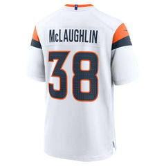 Jaleel McLaughlin Denver Broncos Game Jersey - White - Nike