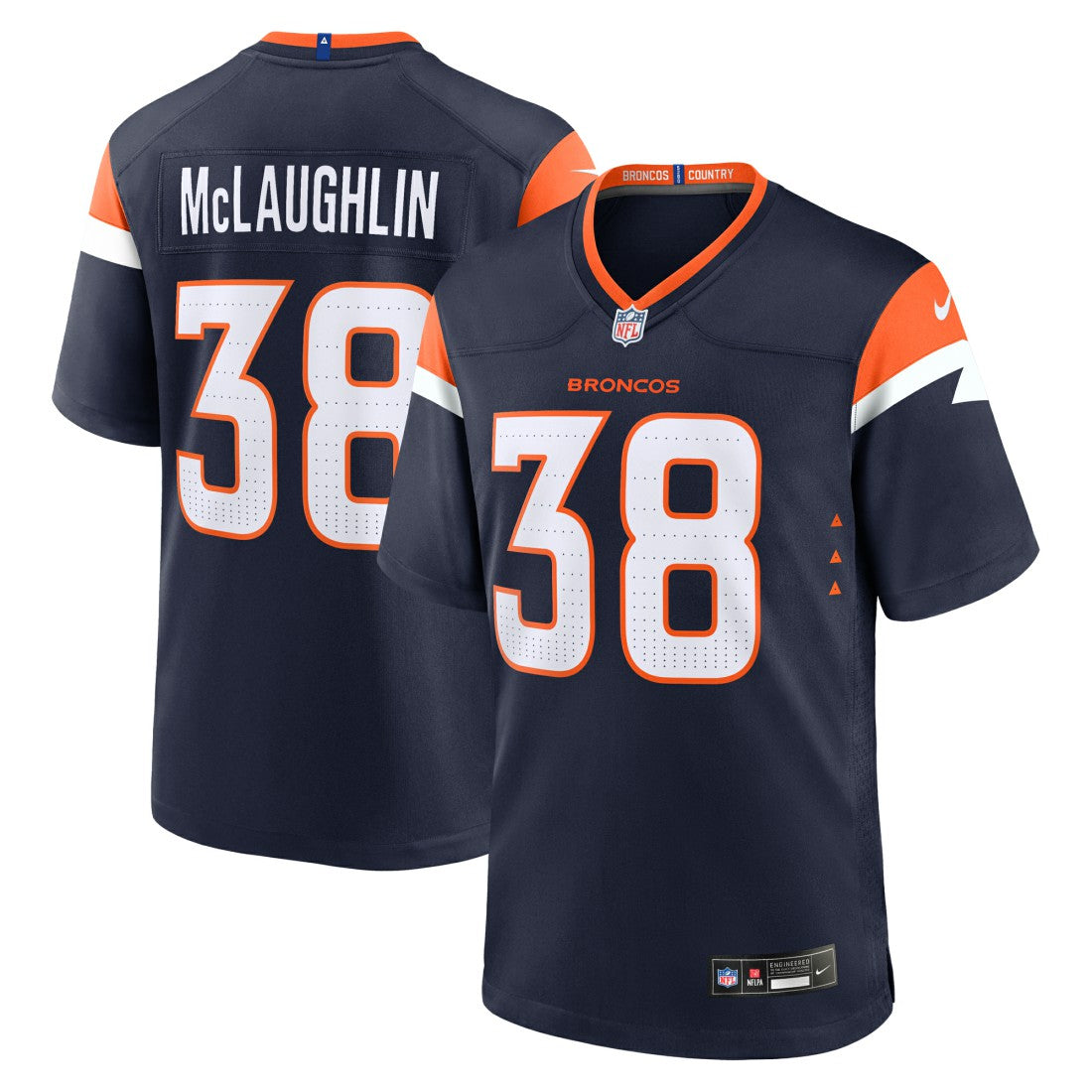 Jaleel McLaughlin Denver Broncos Alternate Game Jersey - Navy - Nike