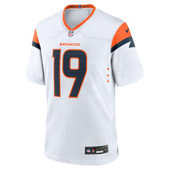 Marvin Mims Jr Denver Broncos Game Jersey - White - Nike