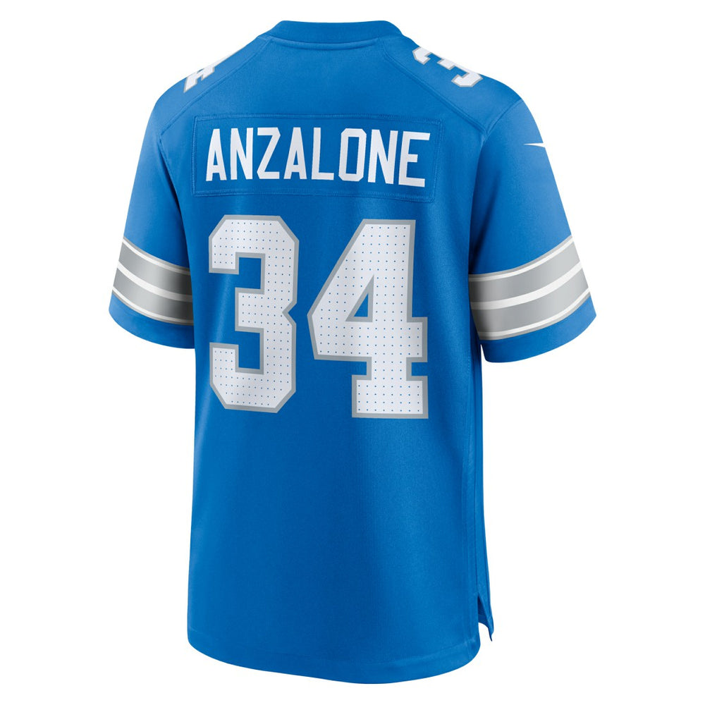Alex Anzalone Detroit Lions Game Jersey - Blue - Nike