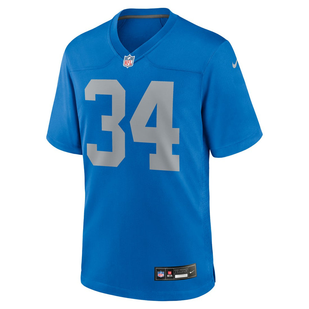 Alex Anzalone Detroit Lions Alternate Game Jersey - Blue - Nike