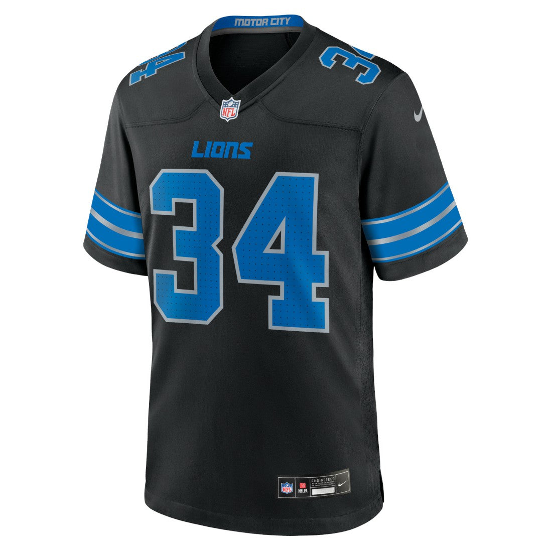 Alex Anzalone Detroit Lions 2nd Alternate Game Jersey - Black - Nike