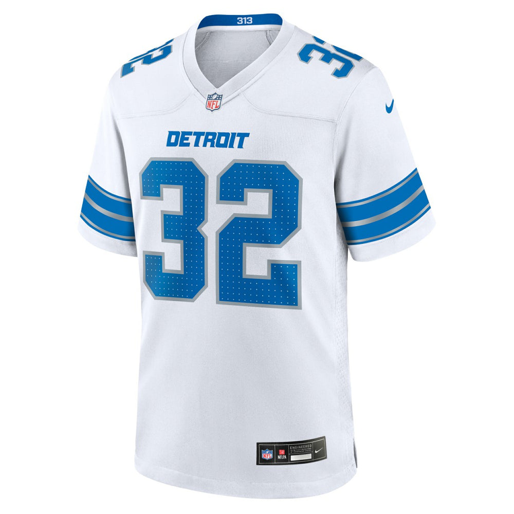 Brian Branch Detroit Lions White Game Jersey - White - Nike
