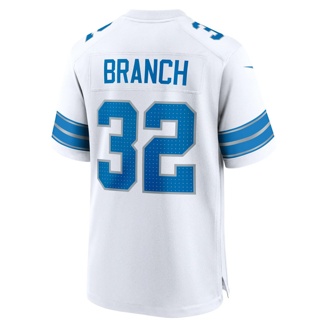 Brian Branch Detroit Lions White Game Jersey - White - Nike