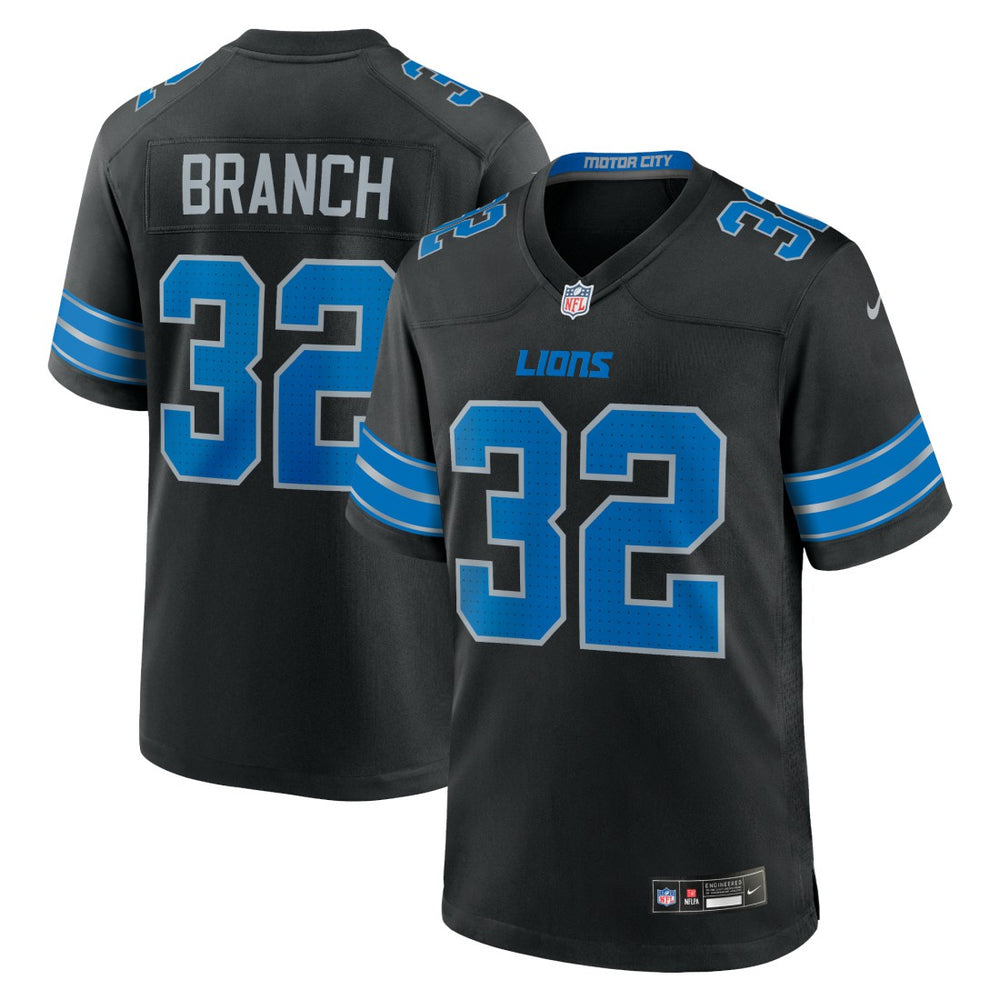 Brian Branch Detroit Lions Alternate Game Jersey - Black - Nike