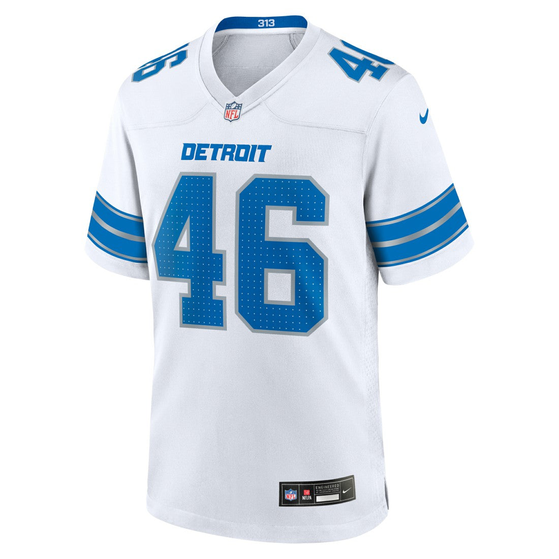Jack Campbell Detroit Lions White Game Jersey - White - Nike