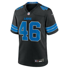 Jack Campbell Detroit Lions 2nd Alternate Game Jersey - Black - Nike