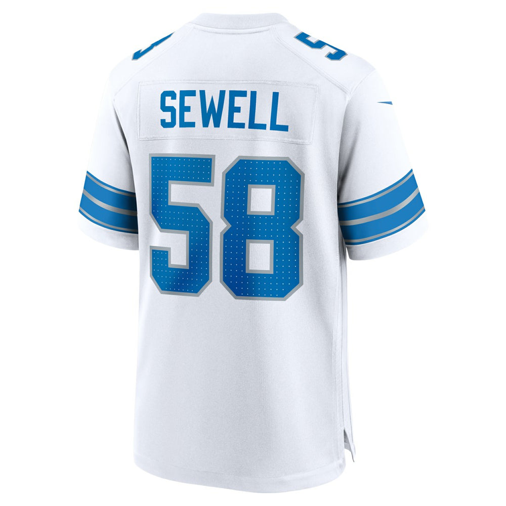 Penei Sewell Detroit Lions Game Jersey - White - Nike