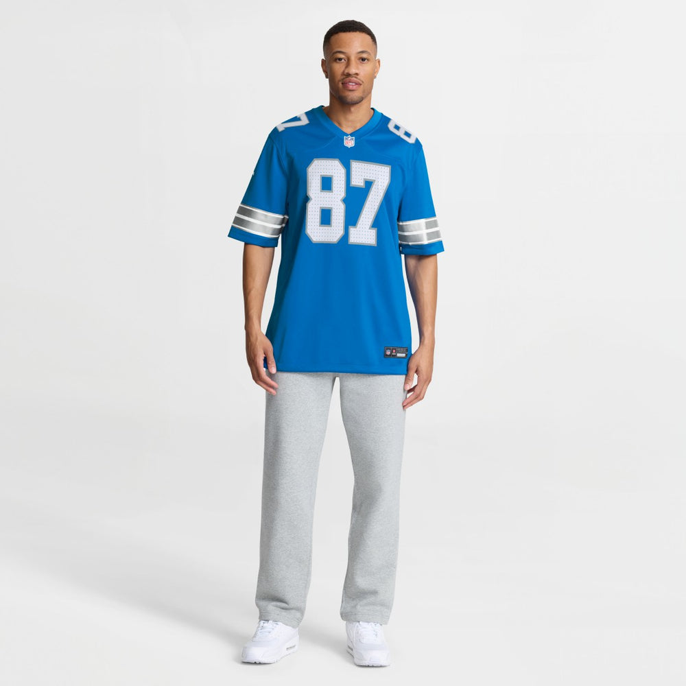 Sam LaPorta Detroit Lions Game Jersey - Blue - Nike