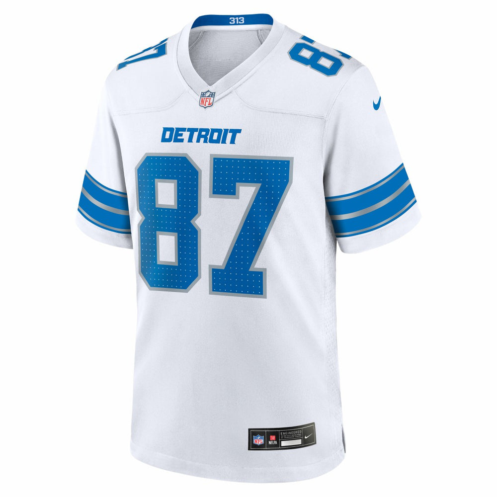 Sam LaPorta Detroit Lions White Game Jersey - White - Nike