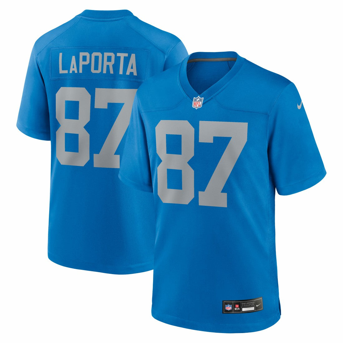 Sam LaPorta Detroit Lions Alternate Game Jersey - Blue - Nike
