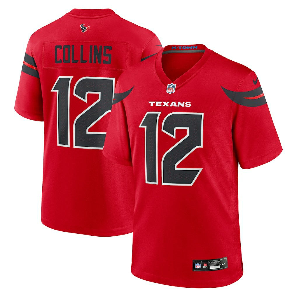 Nico Collins Houston Texans Alternate Game Jersey - Red - Nike