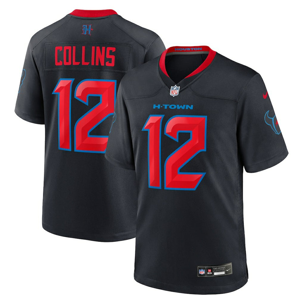 Nico Collins Houston Texans 2nd Alternate Game Jersey - Navy - Nike