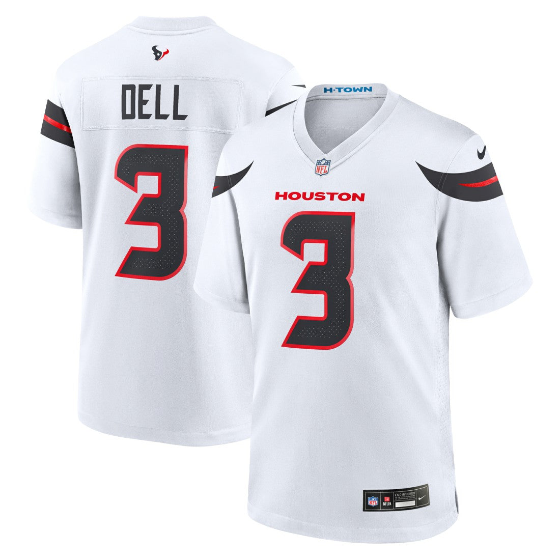 Tank Dell Houston Texans Game Jersey - White - Nike