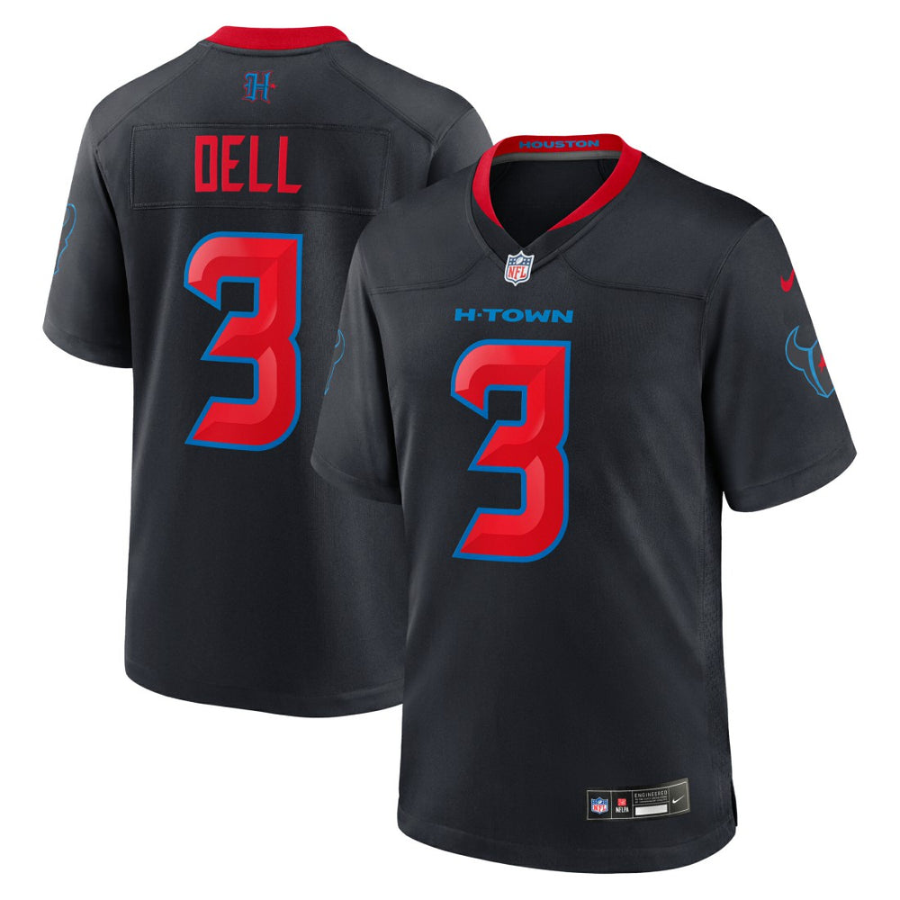 Tank Dell Houston Texans 2nd Alternate Game Jersey - Navy - Nike