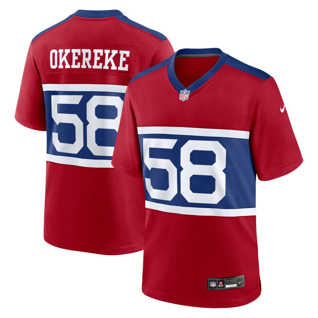 Bobby Okereke New York Giants Alternate Player Game Jersey - Century Red - Nike