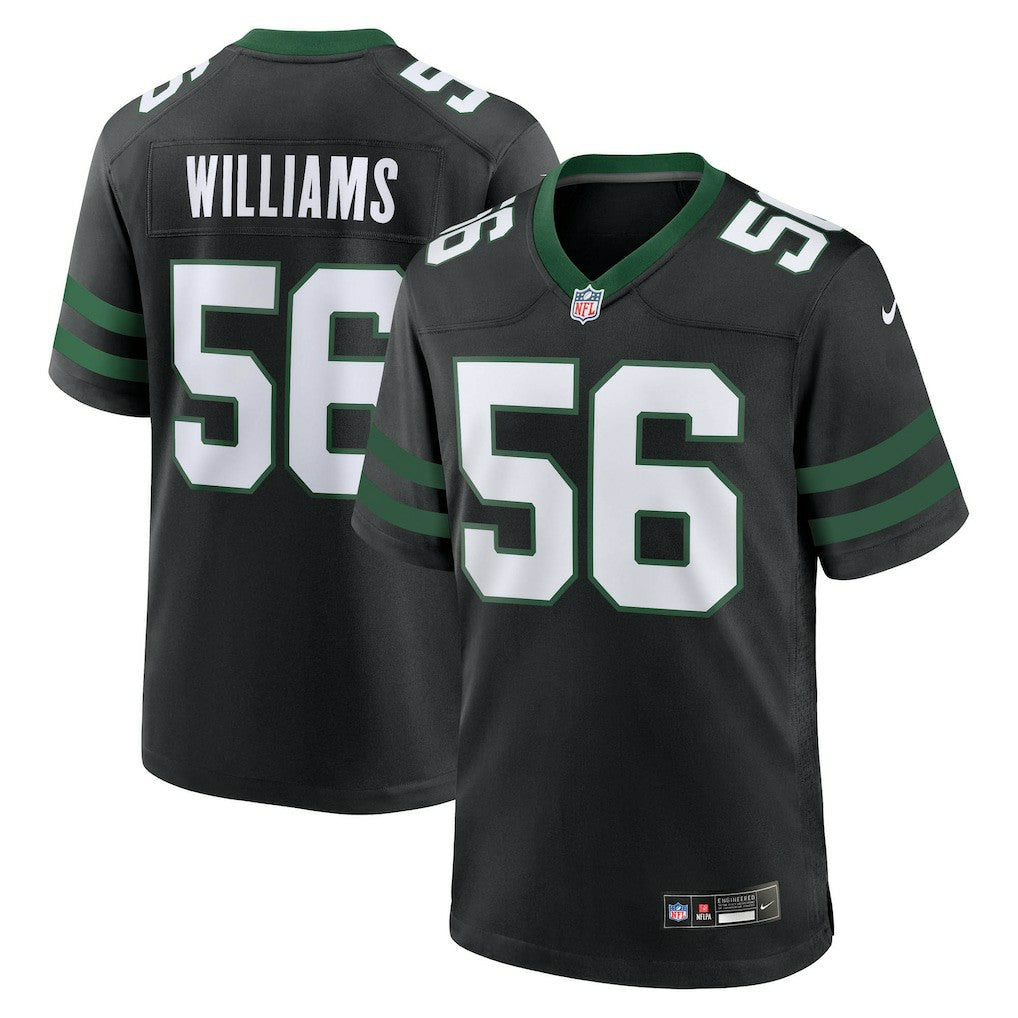 Quincy Williams New York Jets Alternate Game Jersey - Legacy Black - Nike