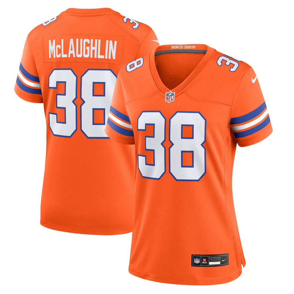 Jaleel McLaughlin Denver Broncos Women's Mile High Collection 1977 Throwback Player Game Jersey - Orange - Nike