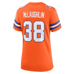 Jaleel McLaughlin Denver Broncos Women's Mile High Collection 1977 Throwback Player Game Jersey - Orange - Nike