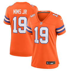 Marvin Mims Jr Denver Broncos Women's Mile High Collection 1977 Throwback Player Game Jersey - Orange - Nike