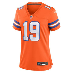 Marvin Mims Jr Denver Broncos Women's Mile High Collection 1977 Throwback Player Game Jersey - Orange - Nike