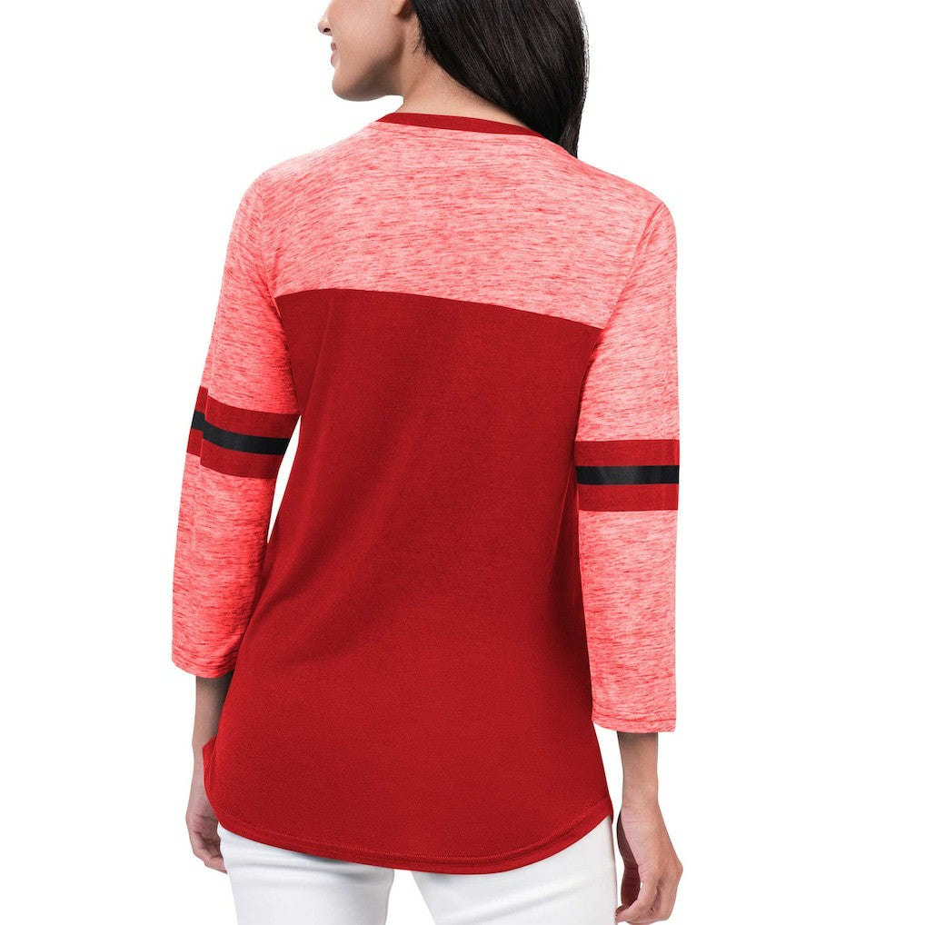 Chicago Bulls G-III 4Her by Carl Banks Women's Play the Game 3/4-Sleeve T-Shirt Red