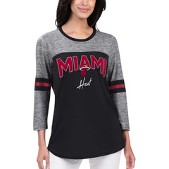 Miami Heat G-III 4Her by Carl Banks Women's Play the Game 3/4-Sleeve T-Shirt Black