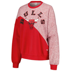 Chicago Bulls G-III 4Her by Carl Banks Women's Benches Split Pullover Sweatshirt Red