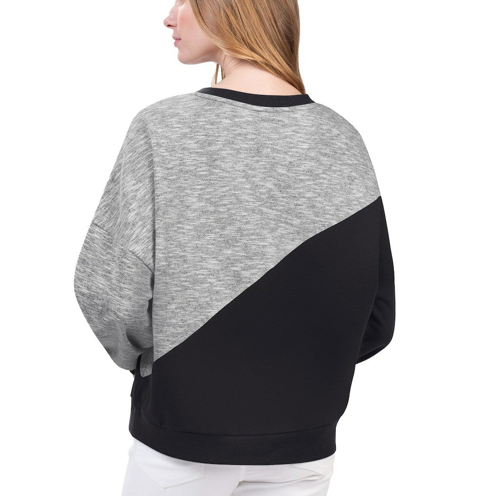Brooklyn Nets G-III 4Her by Carl Banks Women's Benches Split Pullover Sweatshirt Black